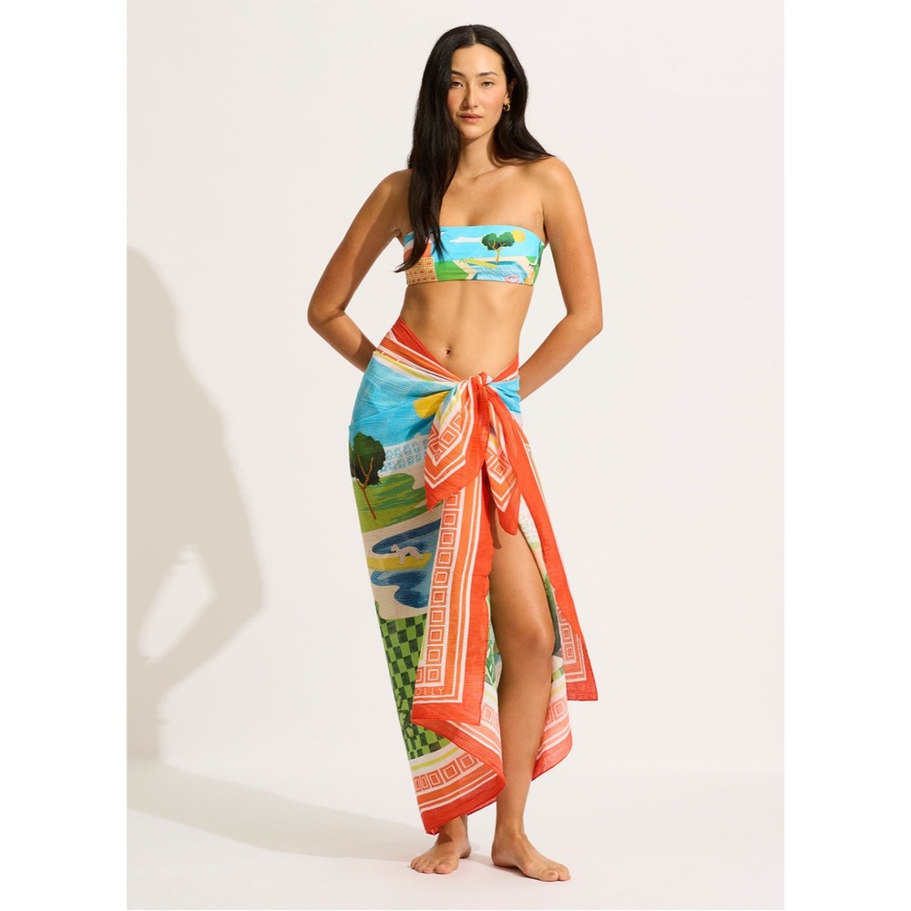 Seafolly Sunset Sarong Coverup as sold by Revolve